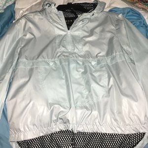 Light blue Forever 21 windbreaker